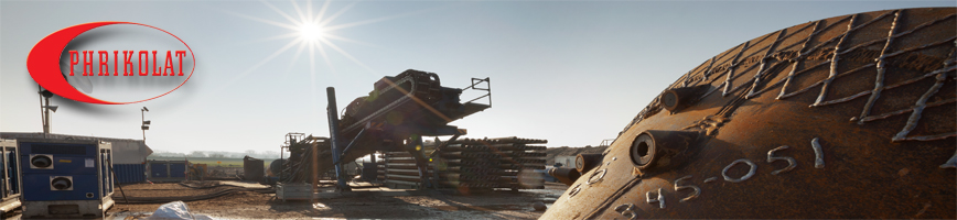 Horizontalbohranlage mit Bohrgestänge